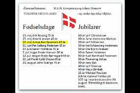 019_Anton Antons 85 års fødselsdag d. 19. maj 2009 er her markeret af Københavns Marineforening, som han i øvrigt i 2006 modtog '25 års tegnet' for medlemskab af.